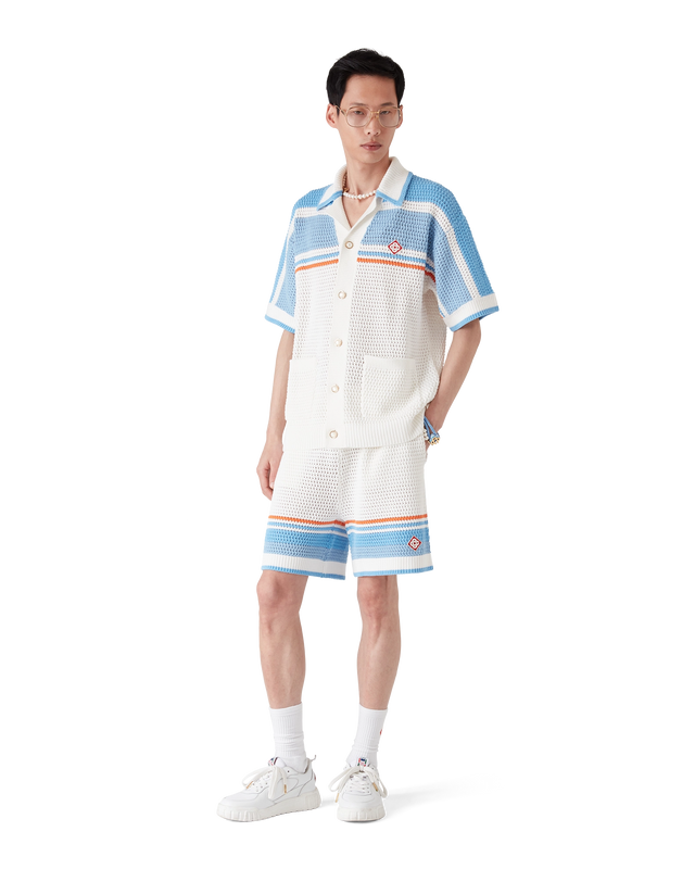 Casablanca Cotton Tennis Crochet Shorts– Casablanca