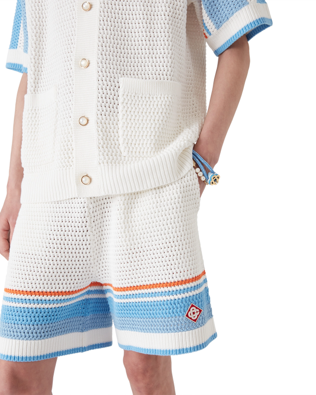 Casablanca Cotton Tennis Crochet Shorts– Casablanca