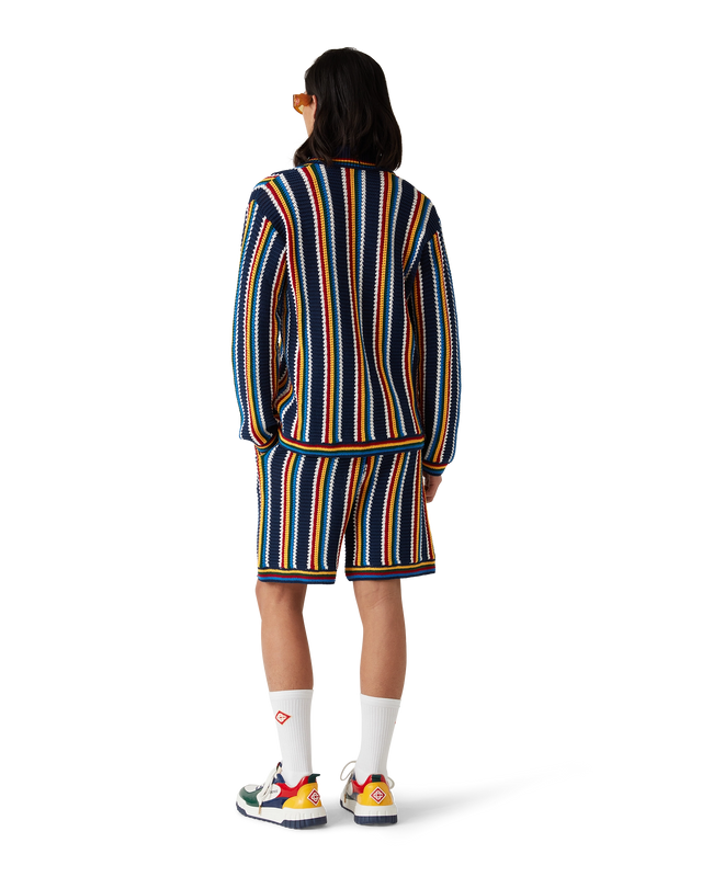 Casablanca Crochet Stripe Shirt | Casablanca Paris