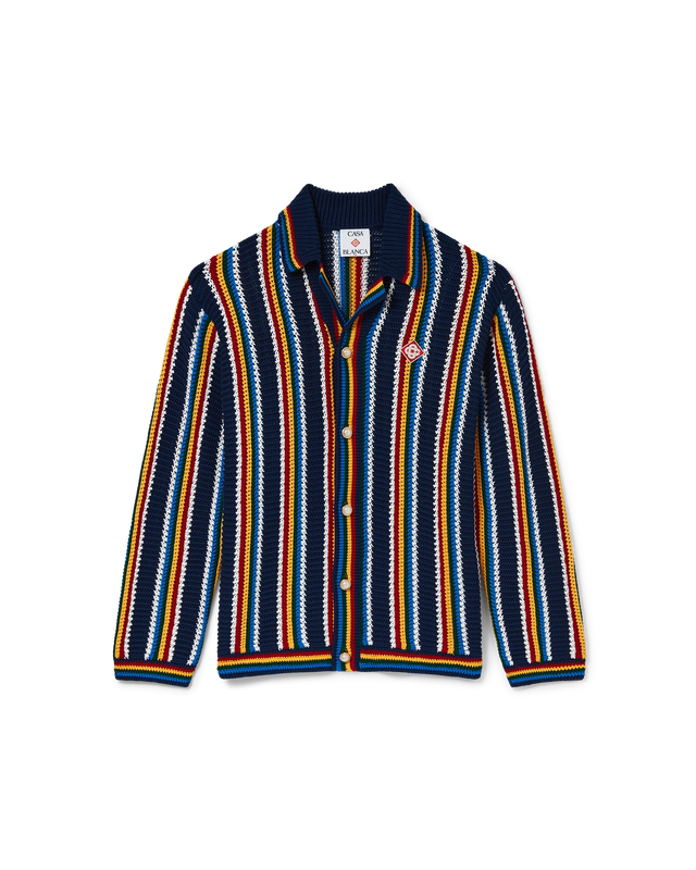 casablanca Crochet Stripe Shirt | Casablanca Paris