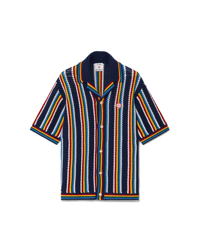 casablanca Crochet Stripe Shirt | Casablanca Paris