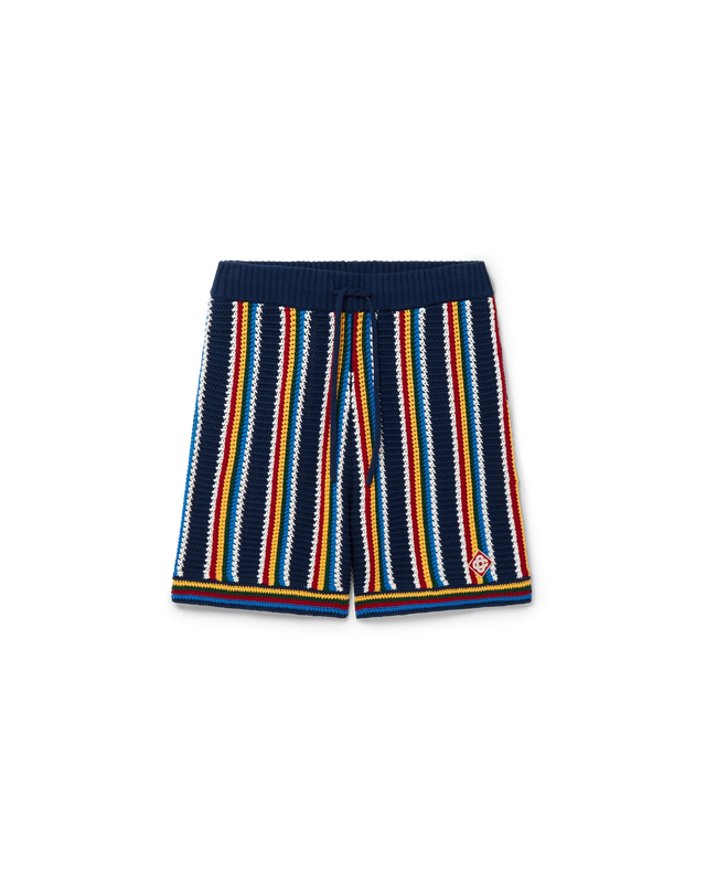 casablanca Crochet Stripe Shorts | Casablanca Paris