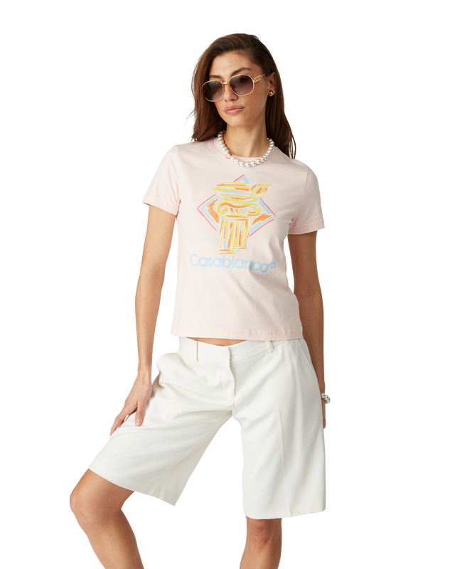 Casablanca Diamond Column T-Shirt | Casablanca Paris
