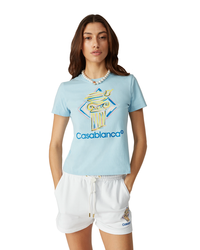 Casablanca Diamond Column T-Shirt | Casablanca Paris