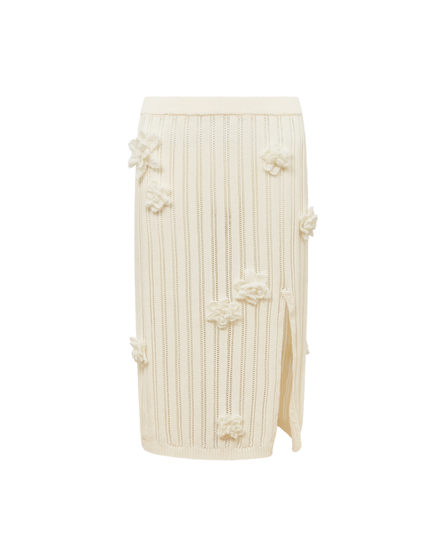 casablanca Flower Lace Knit Skirt– Casablanca