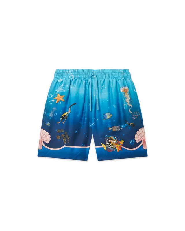 casablanca Fond Marin Silk Shorts | Casablanca Paris