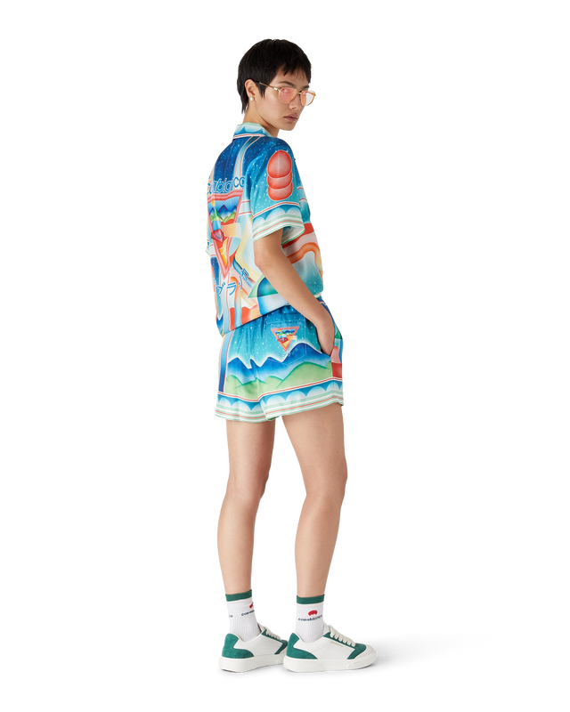 Casablanca Galaxy Court Silk Shorts– Casablanca