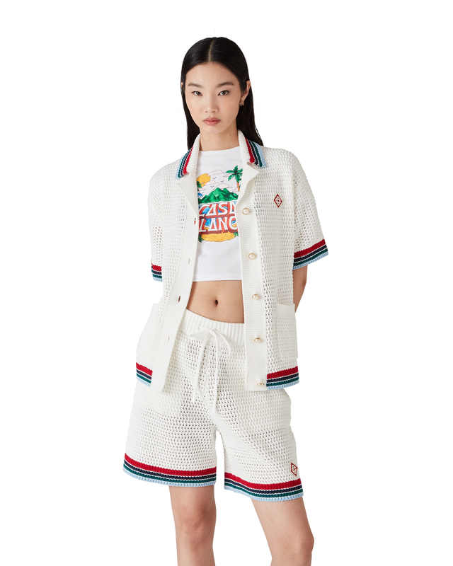 Casablanca Gothic Crochet Shirt | Casablanca Paris