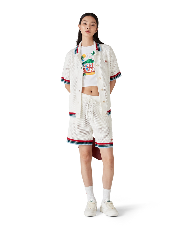 Casablanca Gothic Crochet Shorts | Casablanca Paris