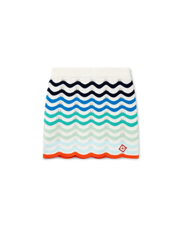casablanca Gradient Wave Crochet Skirt– Casablanca
