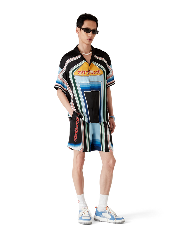 Casablanca Graphic Mountain Silk Shorts– Casablanca