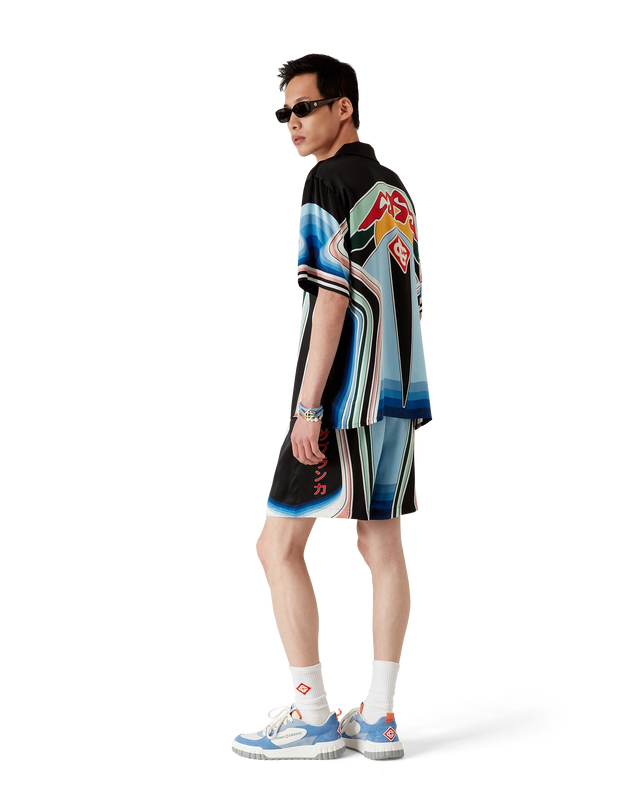 Casablanca Graphic Mountain Silk Shorts– Casablanca