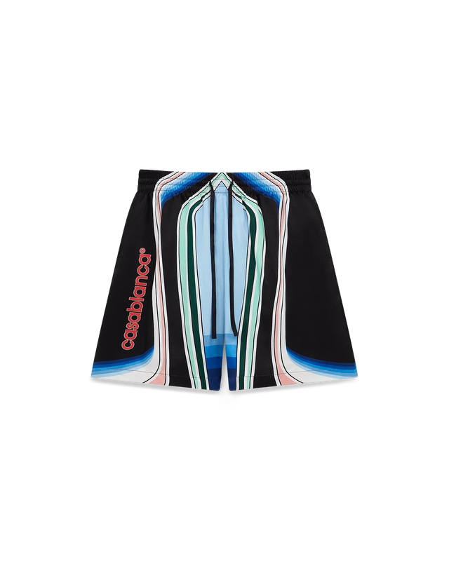 casablanca Graphic Mountain Silk Shorts– Casablanca