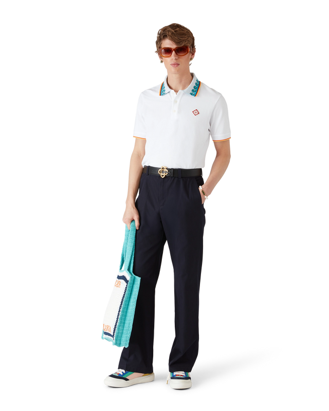 Casablanca Greco Wave Polo Shirt | Casablanca Paris
