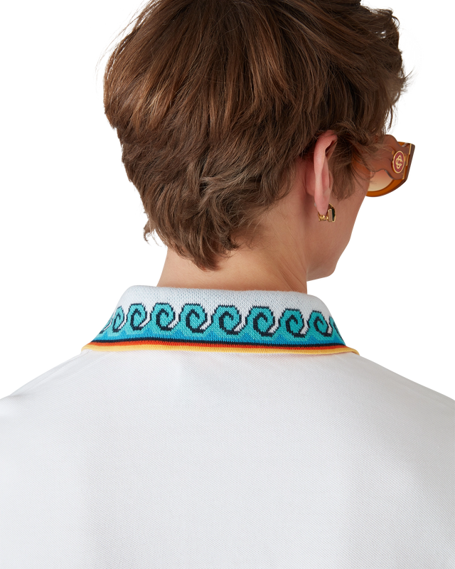 Casablanca Greco Wave Polo Shirt | Casablanca Paris