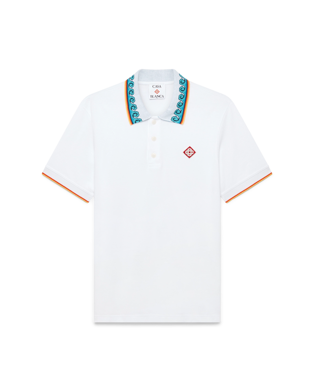 casablanca Greco Wave Polo Shirt | Casablanca Paris