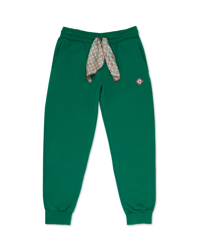 casablanca Green Silk Scarf Sweatpant– Casablanca