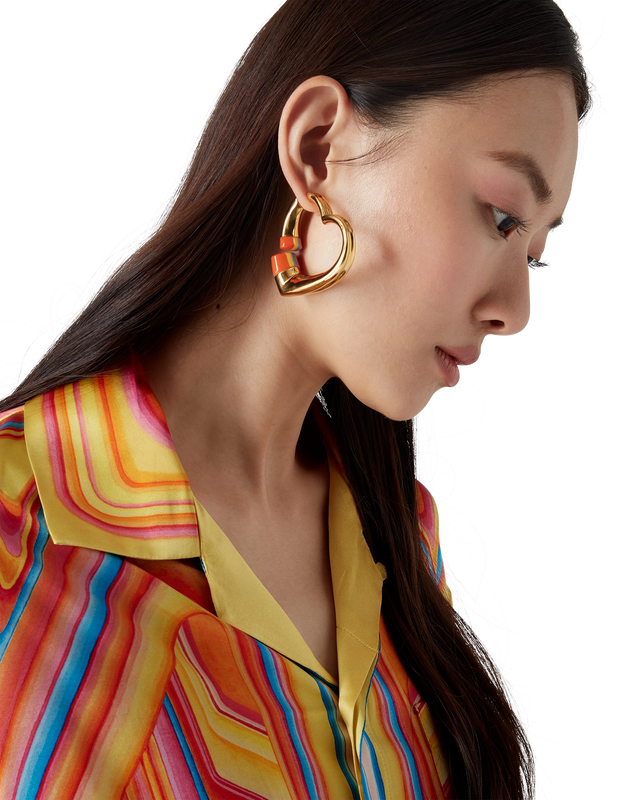 Casablanca Heart Hoop Earrings– Casablanca