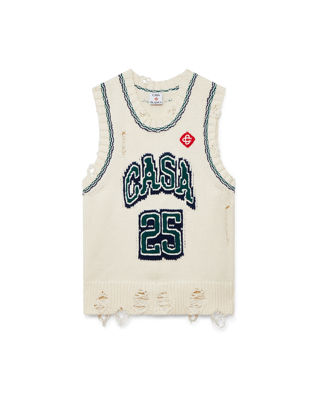 casablanca Intarsia Baseball Top | Casablanca Paris