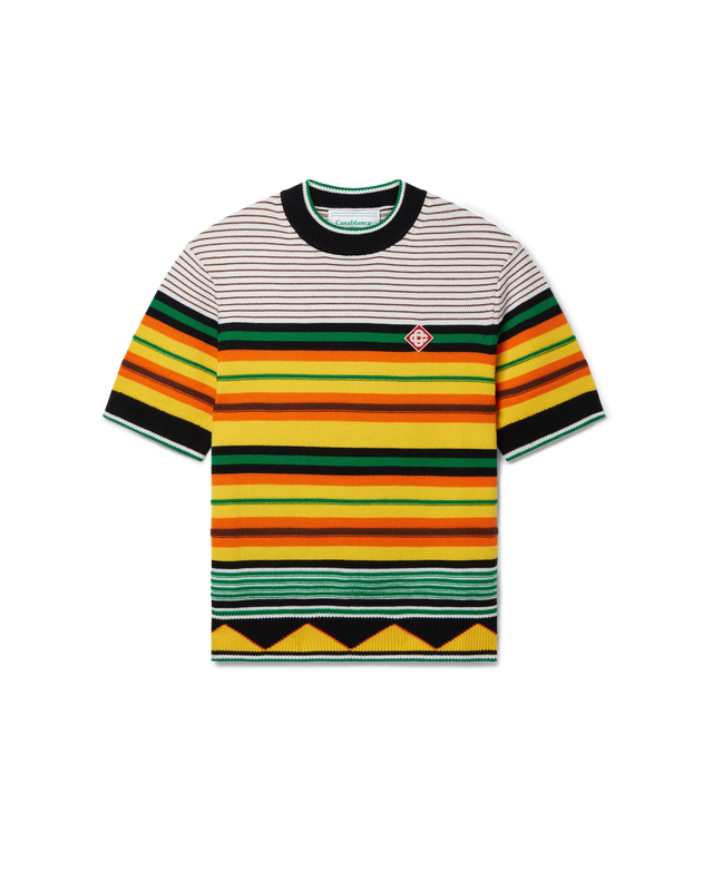 casablanca Knit Striped T-Shirt | Casablanca Paris