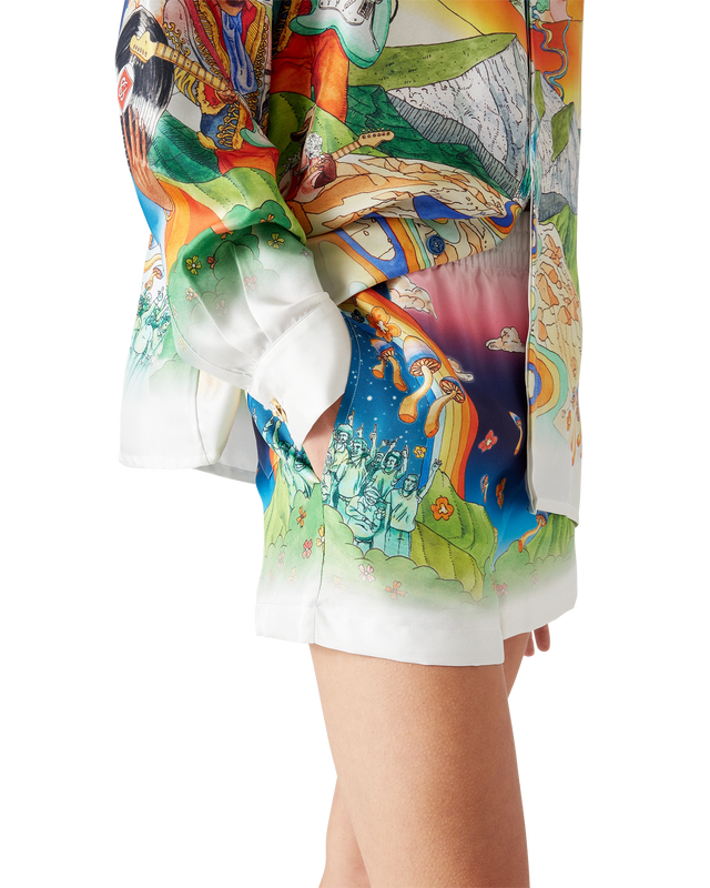 Casablanca La Musique Silk Shorts | Casablanca Paris