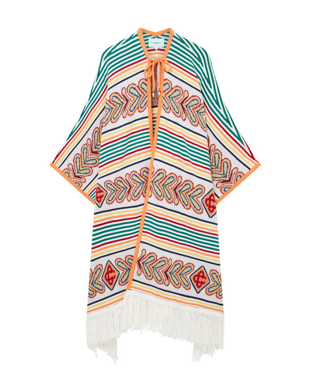 casablanca Laurel Knitted Poncho | Casablanca Paris