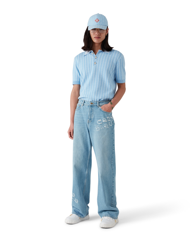 Casablanca Laurel Stripe Logo Patch Cap– Casablanca