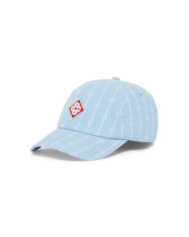 casablanca Laurel Stripe Logo Patch Cap– Casablanca