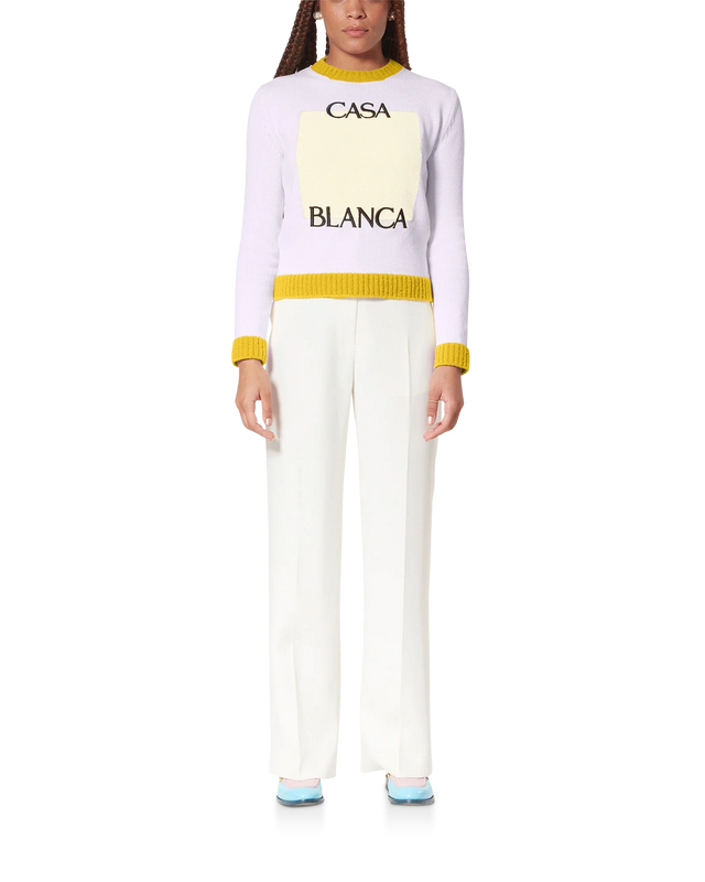 Casablanca Lilac Casa Knit Sweater– Casablanca