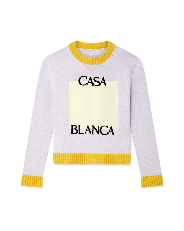 casablanca Lilac Casa Knit Sweater– Casablanca