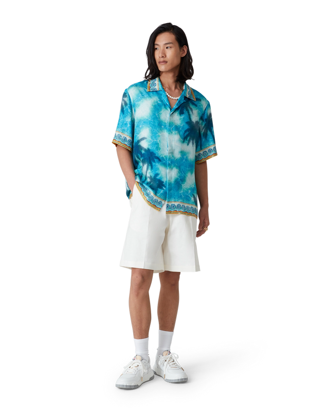 Casablanca Linen Pleated Shorts | Casablanca Paris