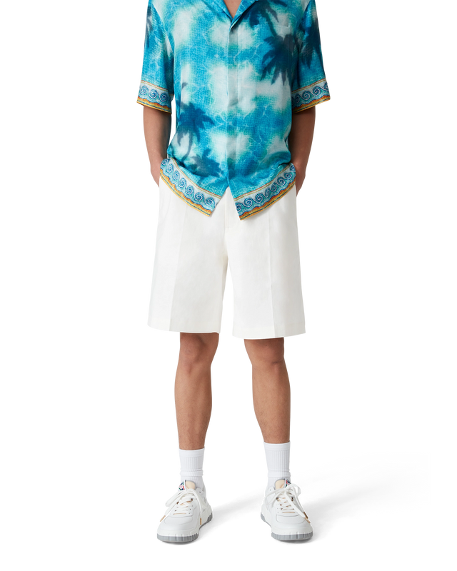 Casablanca Linen Pleated Shorts | Casablanca Paris