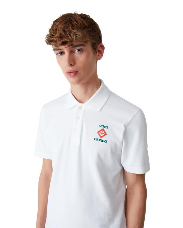 Casablanca Logo Pique Polo Shirt– Casablanca