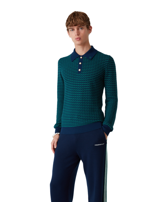 Casablanca Mini Wave Polo Shirt | Casablanca Paris