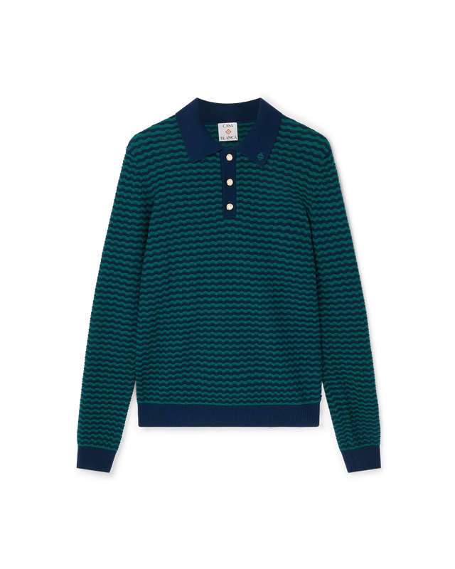 casablanca Mini Wave Polo Shirt | Casablanca Paris