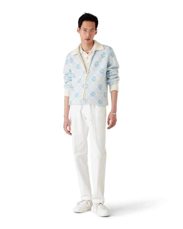 Casablanca Mohair Monogram Zip Jumper– Casablanca