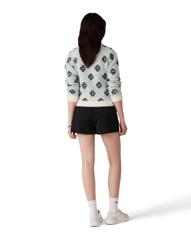 Casablanca Mohair Monogram Zip Jumper– Casablanca