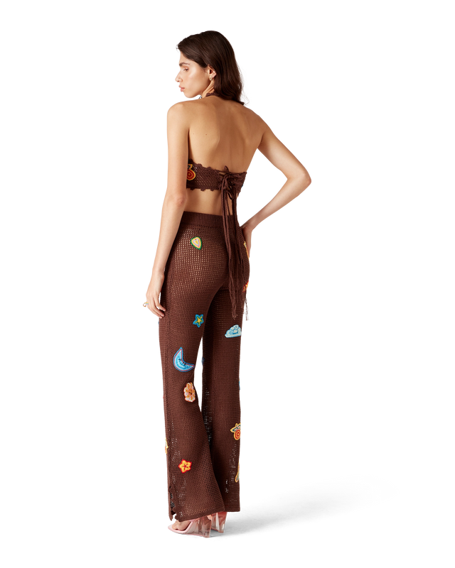 Casablanca Motif Crochet Crop Top | Casablanca Paris