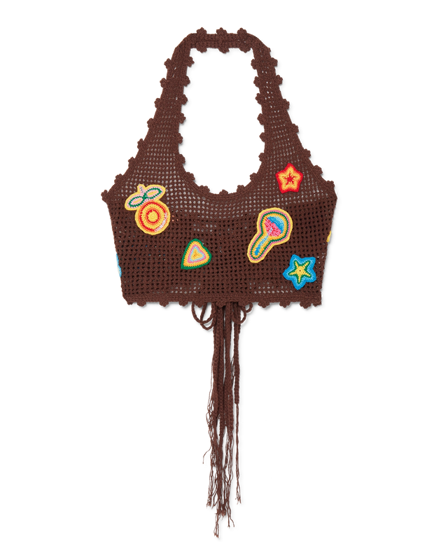 casablanca Motif Crochet Crop Top | Casablanca Paris