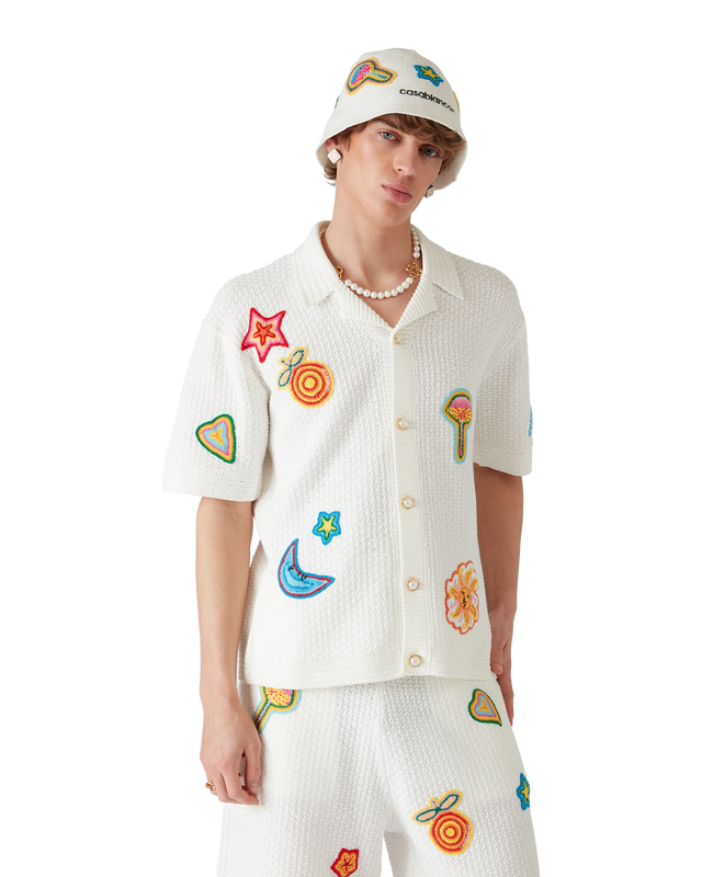 Casablanca Motif Crochet Shirt | Casablanca Paris