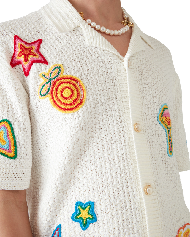 Casablanca Motif Crochet Shirt | Casablanca Paris