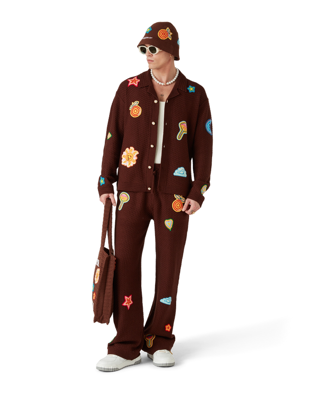 Casablanca Motif Crochet Trousers | Casablanca Paris