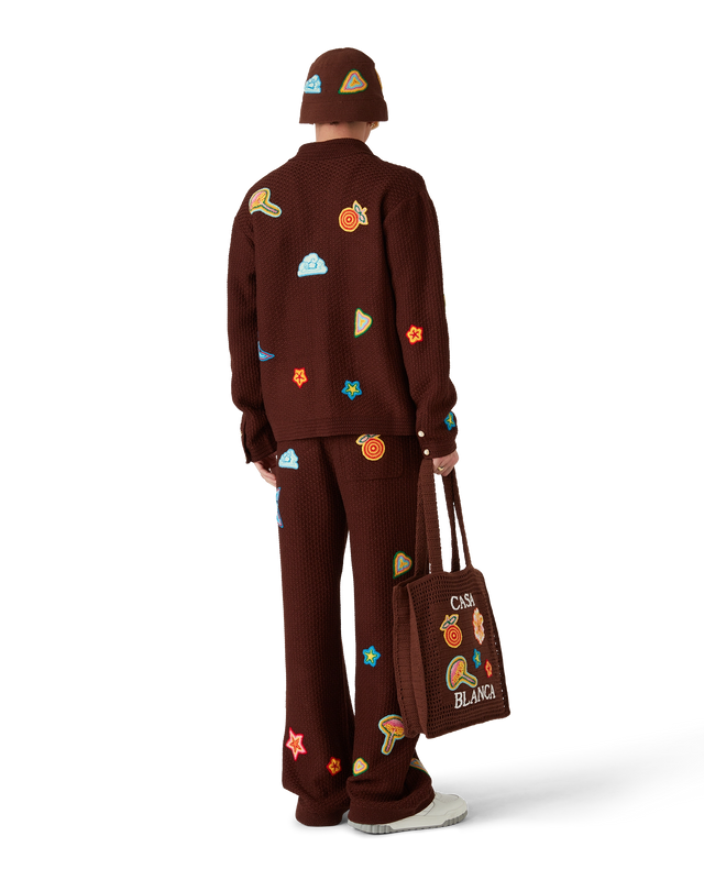 Casablanca Motif Crochet Trousers | Casablanca Paris