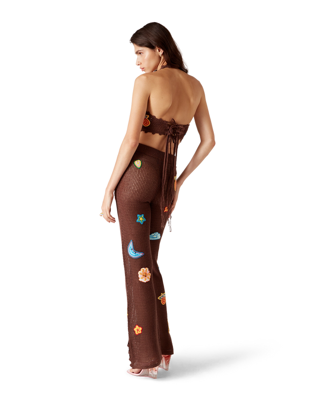 Casablanca Motif Crochet Trousers | Casablanca Paris