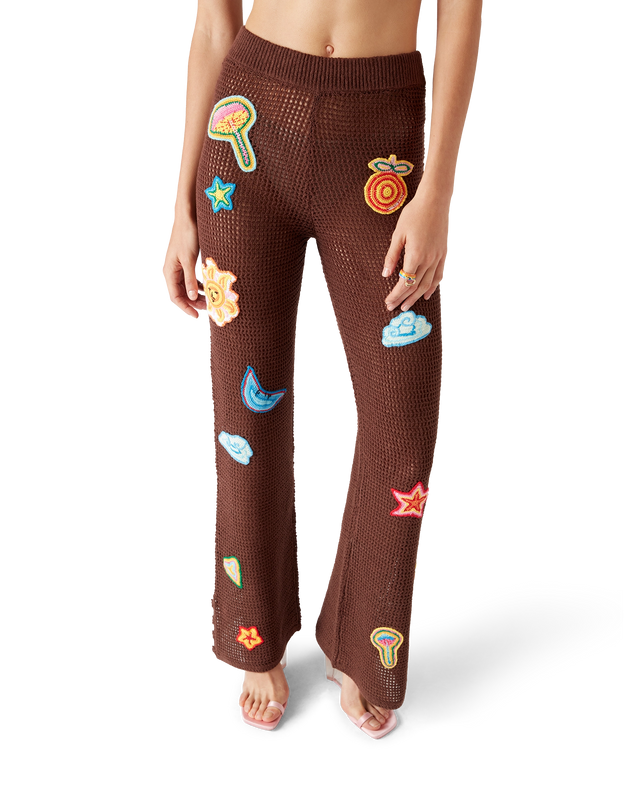 Casablanca Motif Crochet Trousers | Casablanca Paris