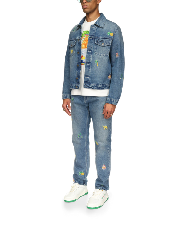 Casablanca Motif Denim Jeans | Casablanca Paris