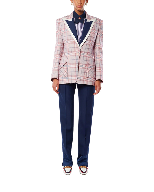 Casablanca Navy Wide Leg Trousers | Casablanca Paris