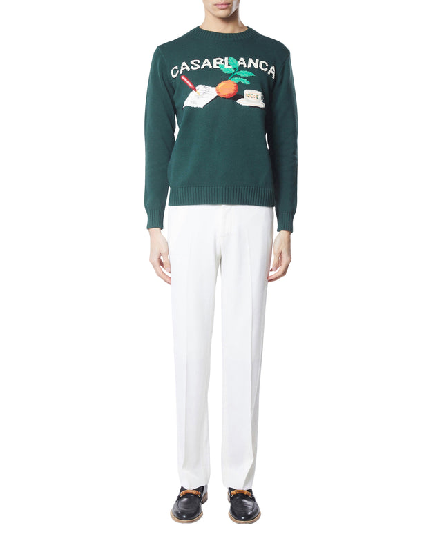 Casablanca Orange Print Jumper | Casablanca Paris