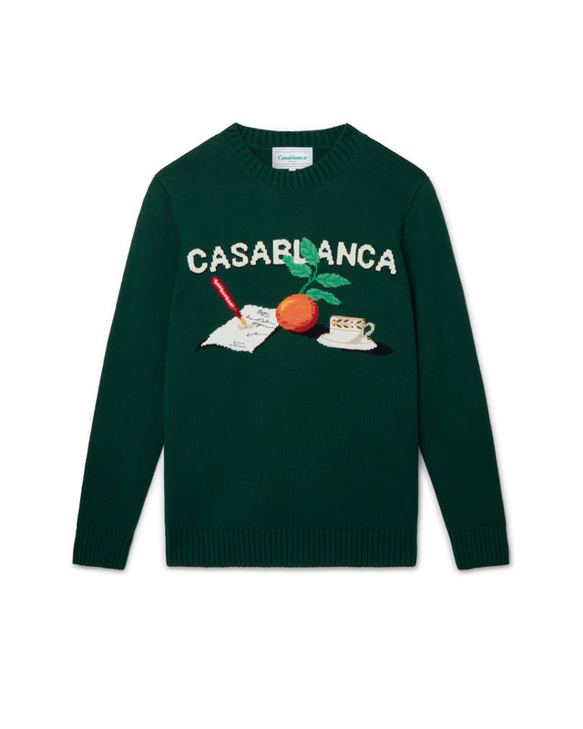casablanca Orange Print Jumper | Casablanca Paris
