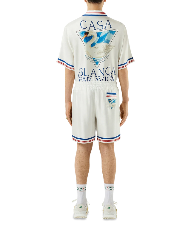 Casablanca Casablanca Par Avion Silk Shorts | Casablanca Paris